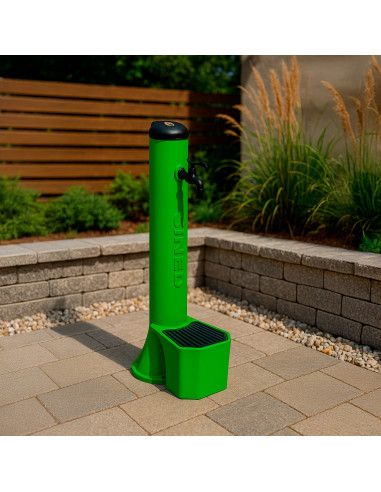 Fontana Verde Per Esterno Sined Tritone Design Elegante Materiali Resistenti Acquisto Sicuro e Consegna Veloce