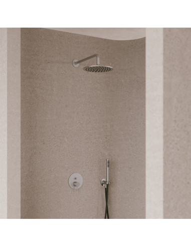 Kit Soffione Inox 30cm Eleganza e Funzionalita per il Tuo Bagno