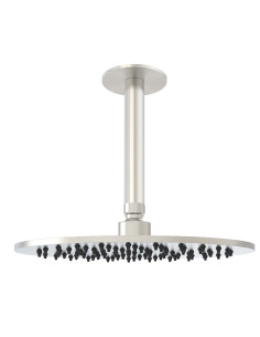 Kit soffione doccia 25 cm inox con braccio soffitto eleganza e qualita per il tuo bagno