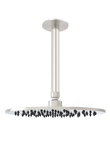 Kit soffione inox 25 cm per soffitto eleganza e funzionalita per ambienti moderni