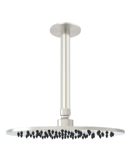 Kit soffione inox 25 cm per soffitto eleganza e funzionalita per ambienti moderni
