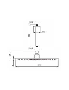 Kit soffione inox 30 cm eleganza e qualita per il tuo bagno 2