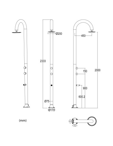 Doccia Sined Lunaalubiancalcd Eleganza e Funzionalita