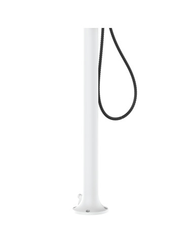 Doccia Bianca In Alluminio Con Doccino e Soffione Lcd