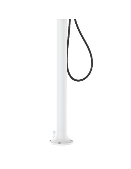 Doccia Bianca In Alluminio Con Doccino e Soffione Lcd