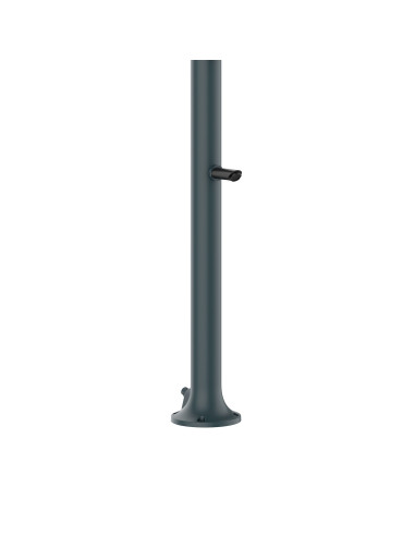 Doccia Grigia In Alluminio Con Soffione Led 3 Getti