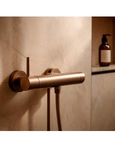 Miscelatore muro doccia Levante oro rosa eleganza e qualita 2