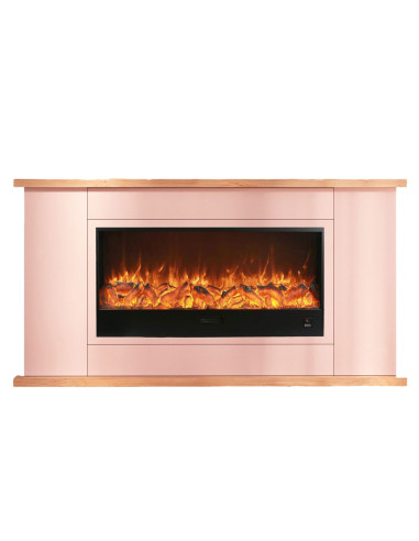 Mobile in legno Desio 108 con camino elettrico integrato