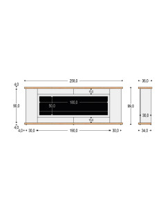 Mobile Grigio Per Caminetto Elettrico Eleganza e Funzionalita 2