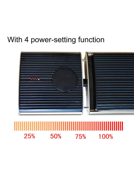 Riscaldatore Infrarossi Bluetooth SINED 1000W con Altoparlanti Integrati