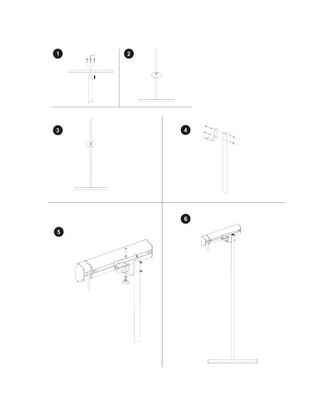 Supporto da terra SINED in acciaio inox 304 per lampade infrarossi