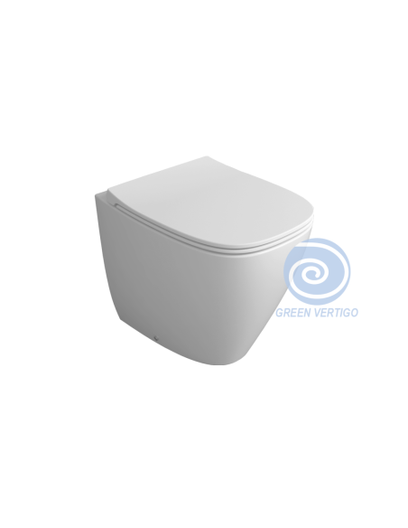 VASO A TERRA BIANCO LUCIDO S/P VERTIGO JUNIPER | Bagno di Stile