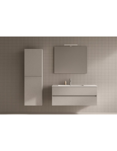 COMPOSIZIONE TRIS CM 105 CON COLONNA SX TOP CERAMICA FINITURA MATER...