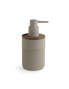 THEA DOSASAPONE CON EROGATORE IN PLASTICA NAT./SCURO GRIGIO | Bagno...