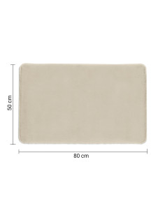 FUZZY TAPPETO 50X80 TORTORA CHIARO | Bagno di Stile