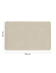 FUZZY TAPPETO 100X60 TORTORA CHIARO | Bagno di Stile