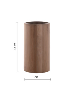 ALTEA PORTASPAZZOLINI BAMBU' NATURALE | Bagno di Stile
