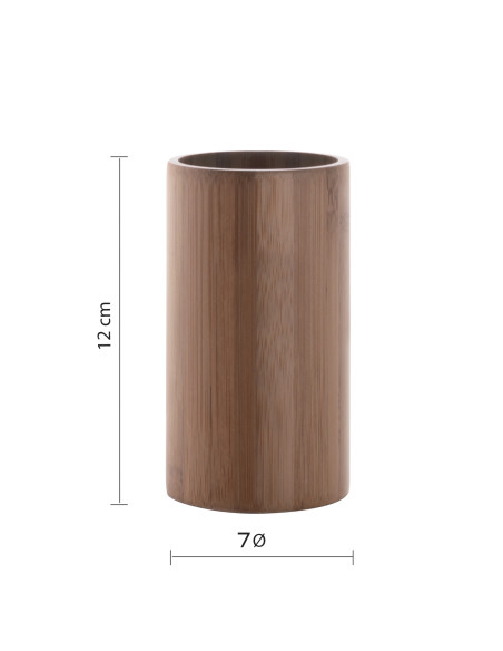 ALTEA PORTASPAZZOLINI BAMBU' NATURALE | Bagno di Stile