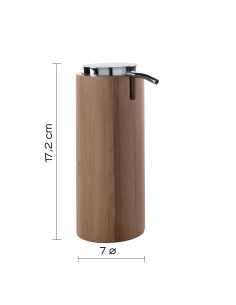 ALTEA DOSASAPONE BAMBU' NATURALE CON EROGATORE IN PLASTICA CROMATA ...