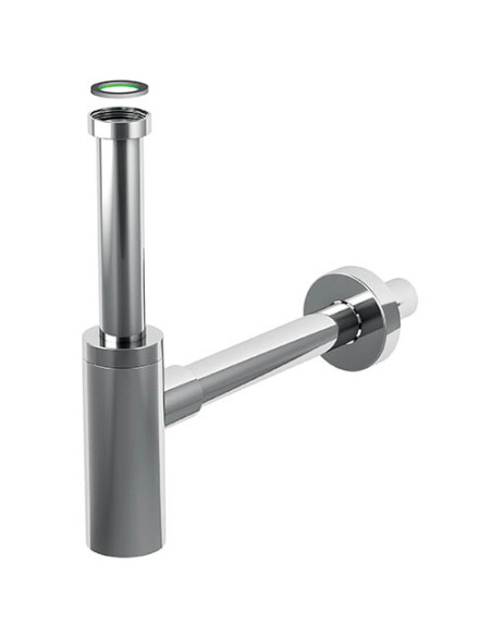 SIFONE LAVABO 1"1/4 INOX LUCIDO MATER