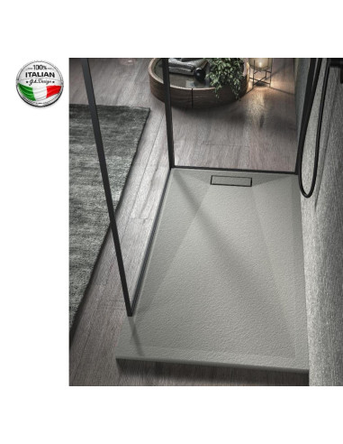 PIATTO DOCCIA KOTI CM. 3 MISURA 80X160 BIANCO COMPRESO DI PILETTA E COPRIPILETTA