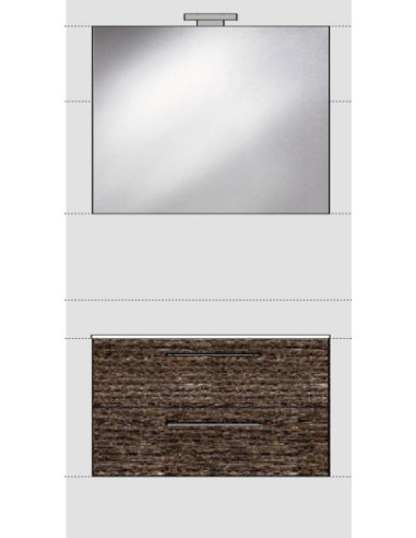 COMPOSIZIONE DADO 105 Colore LARICE CIOCCOLATO | Bagno di Stile
