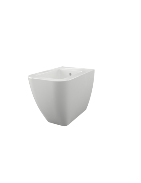 BIDET A TERRA QUADRA Bianco lucido | Bagno di Stile