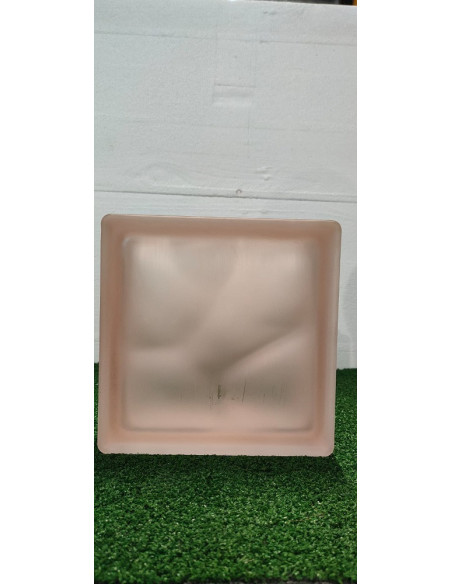 VETROMATTONE 19X19 ROSA Satinato Ondulato | Bagno di Stile
