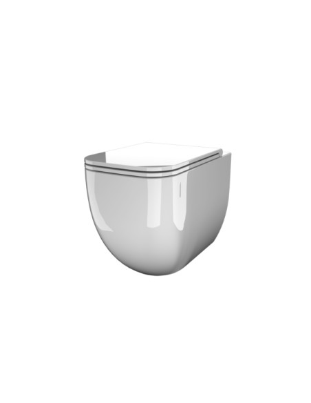 VASO A TERRA NEOS VERTIGO Bianco lucido | Bagno di Stile